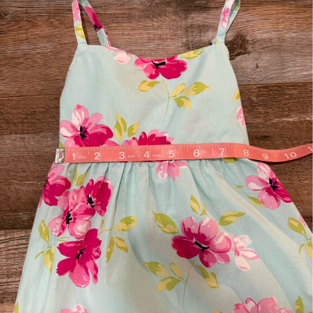 The Children’s Place Toddler Girl Floral Dress in Light Blue and Pink 4 XS - Picture 6 of 6